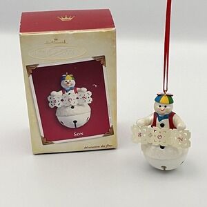 Vintage 2005 Hallmark Keepsake Snow Son Snowman Ornament w/ Box – 3" – Holiday